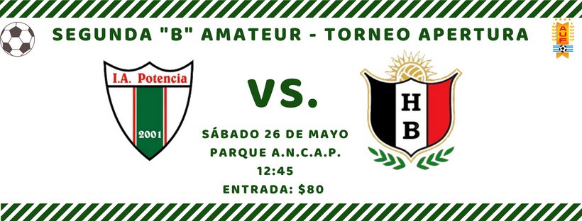 24.05.2018 Este sábado el rival será Huracán Buceo por la tercera fecha del Apertura