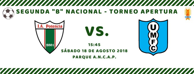 17.08.2018 Potencia jugará mañana ante Uruguay Montevideo por la fecha N°12 del Apertura
