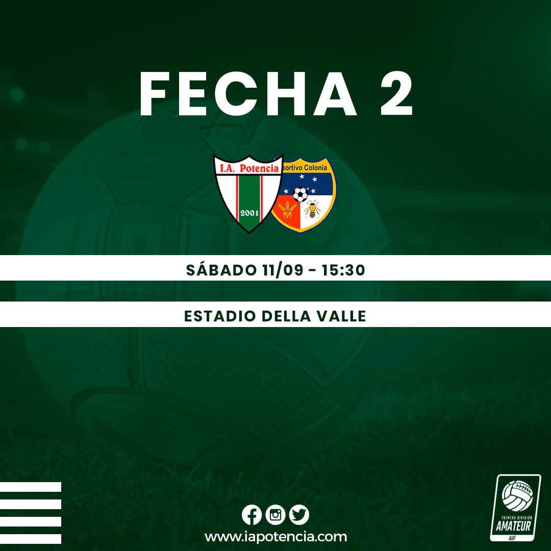 10.09.2021 Potencia recibirá a Deportivo Colonia mañana.