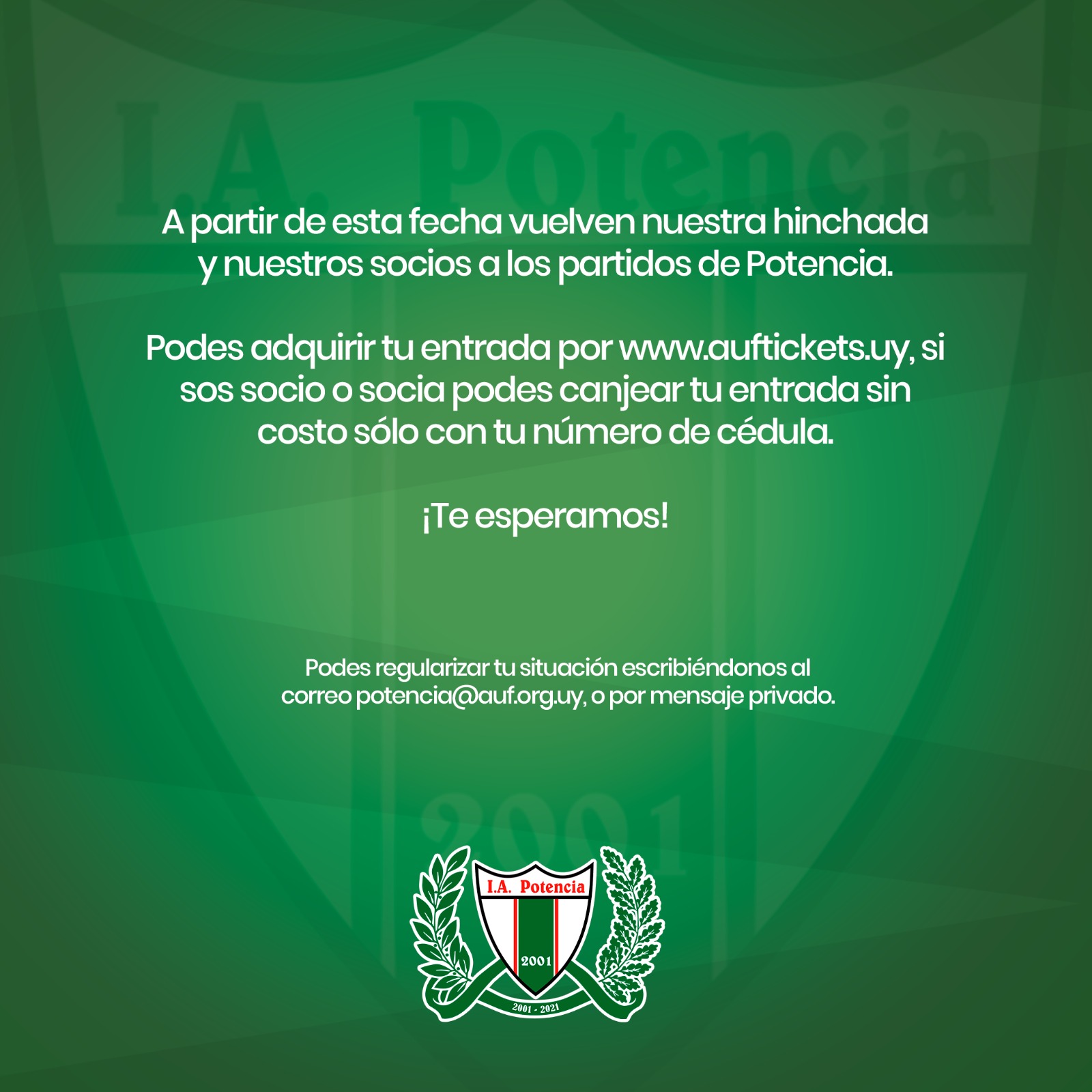17.09.2021 ¡Regresan los/as socios/as y los hinchas!