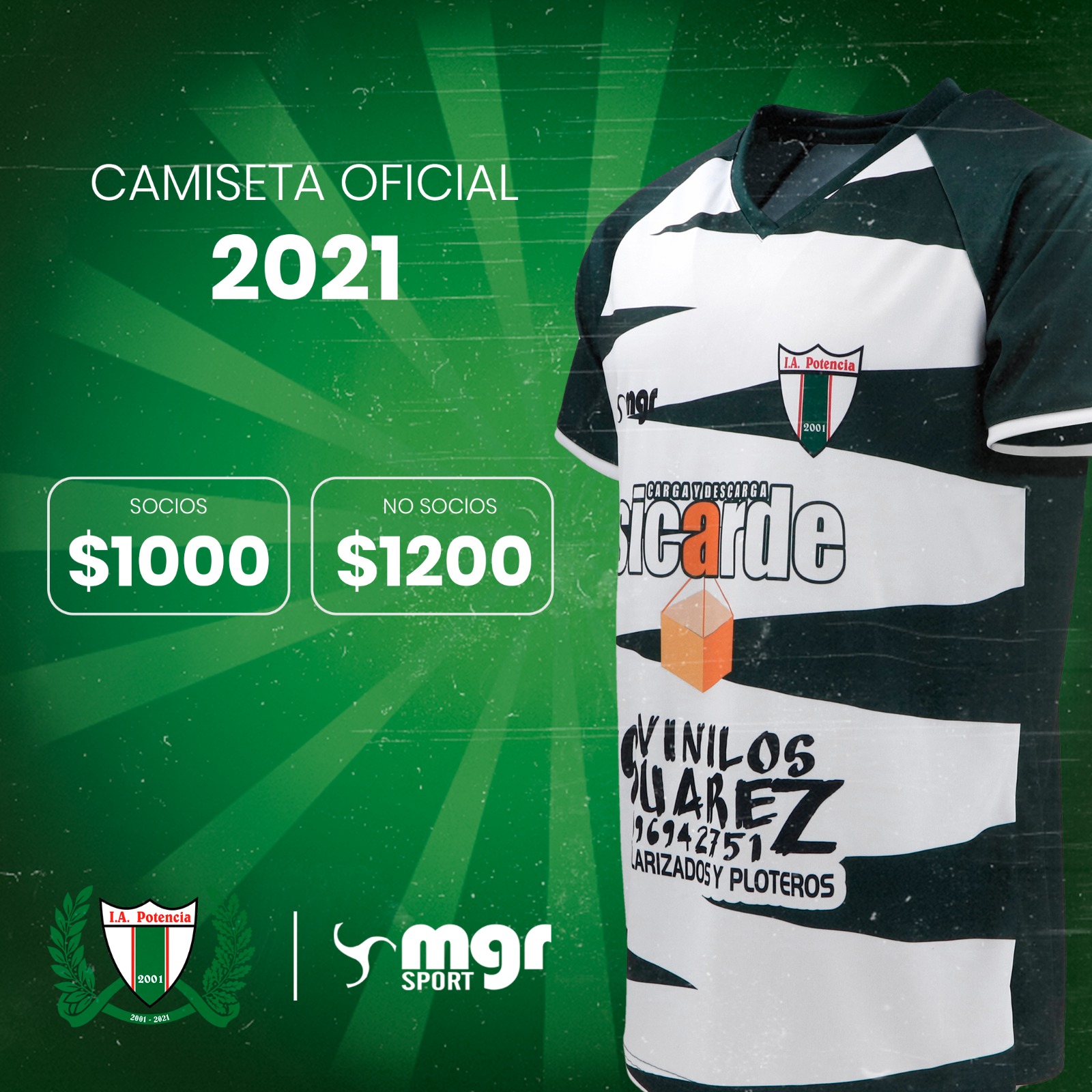 20.11.2021 ¡Tenemos a la venta la camiseta oficial 2021!
