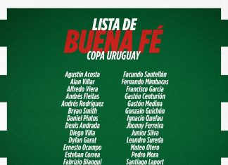04.07.2022 Presentamos la lista de buena fé para la Copa Uruguay.