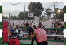 Se realizó una gran velada de boxeo en La Teja.