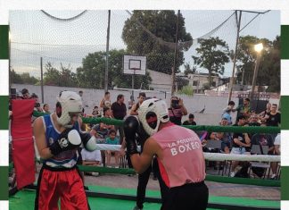 Se realizó una gran velada de boxeo en La Teja.